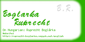 boglarka ruprecht business card